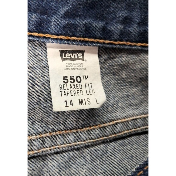 VTG Y2K Levi's 550 Relaxed Fit Tapered Leg High Rise Mom Jeans Sz 14 MIS L - Picture 5 of 12